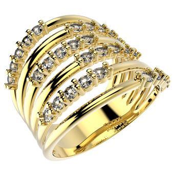 13155 18K Gold Layered Women's Ring