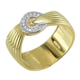 13185 18K Gold Layered CZ Women's Ring