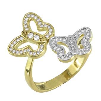 13192 18K Gold Layered CZ Women's Ring