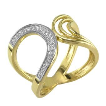 13203 18K Gold Layered CZ Women's Ring