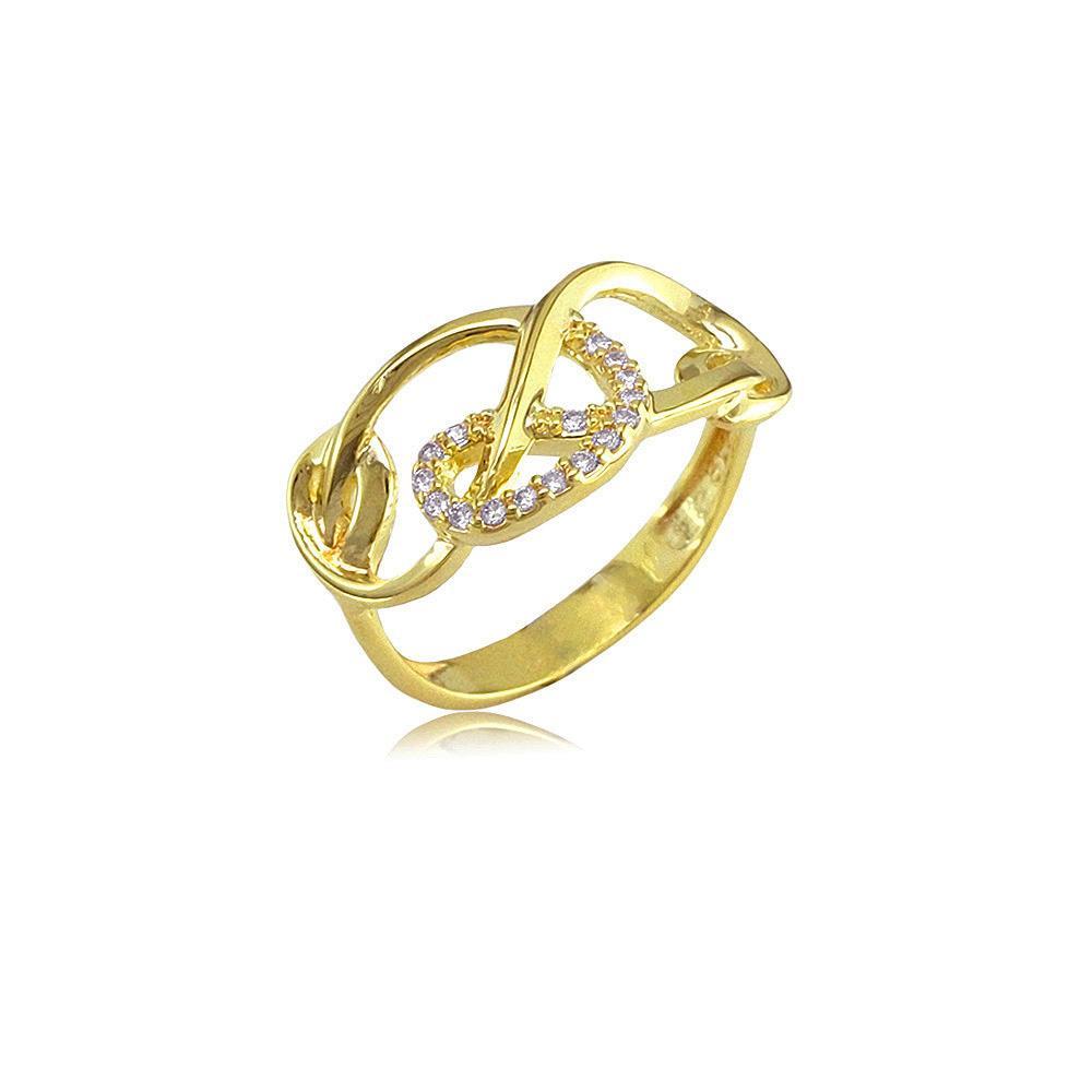 13206 18K Gold Layered CZ Women's Ring