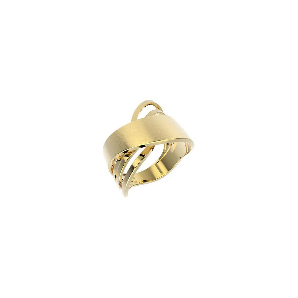 13305 18K Gold Layered Brushed Women's Ring