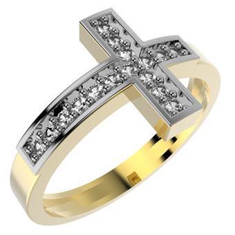 13449 18K Gold Layered CZ Women's Ring