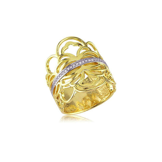 13798 18K Gold Layered CZ Women's Ring