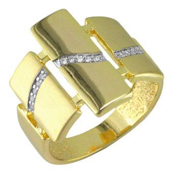 13823 18K Gold Layered CZ Women's Ring