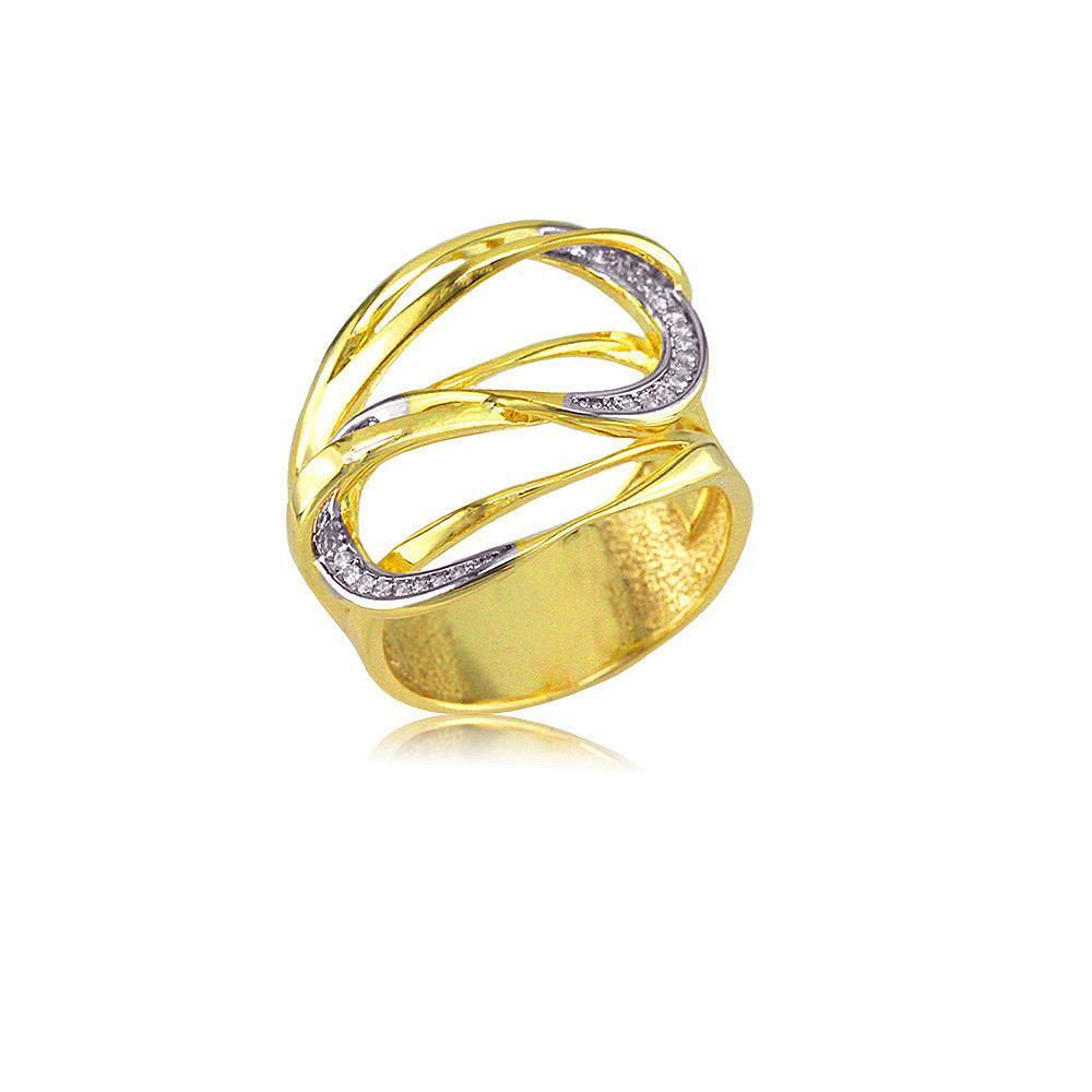 13834 18K Gold Layered CZ Women's Ring
