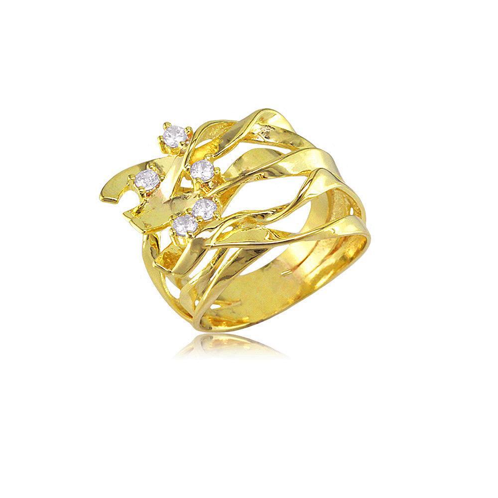 13842 18K Gold Layered CZ Women's Ring