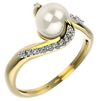 14083 18K Gold Layered CZ Women's Ring