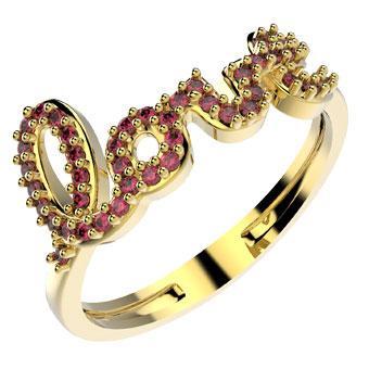 14086 18K Gold Layered CZ Ring