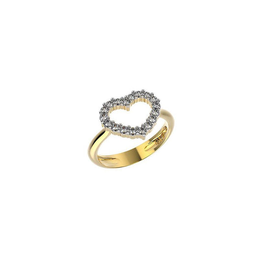 14186 18K Gold Layered CZ Women's Ring