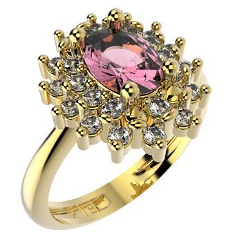 14196 18K Gold Layered CZ Ring