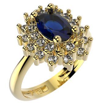 14196 18K Gold Layered CZ Ring