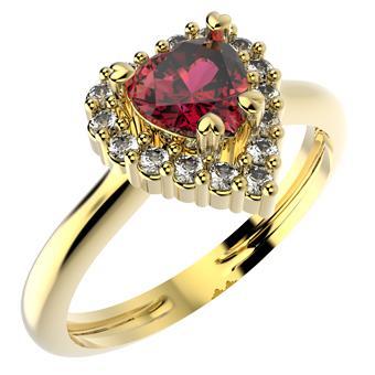 14200 18K Gold Layered CZ Ring