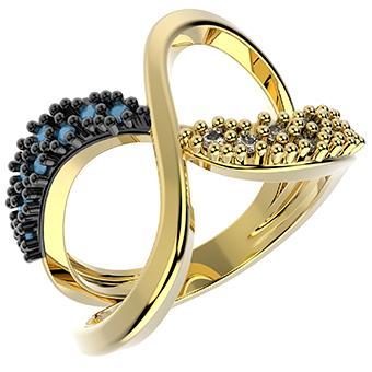 14226 18K Gold Layered CZ Ring