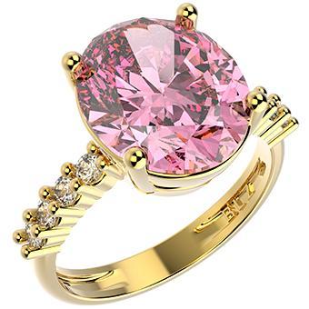 14253 18K Gold Layered CZ Ring