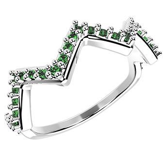 14278P - CZ 925 Sterling Silver Ring