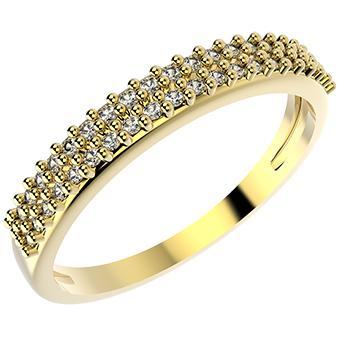 14350 18K Gold Layered CZ Ring