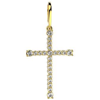 22000 18K Gold Layered CZ Pendant