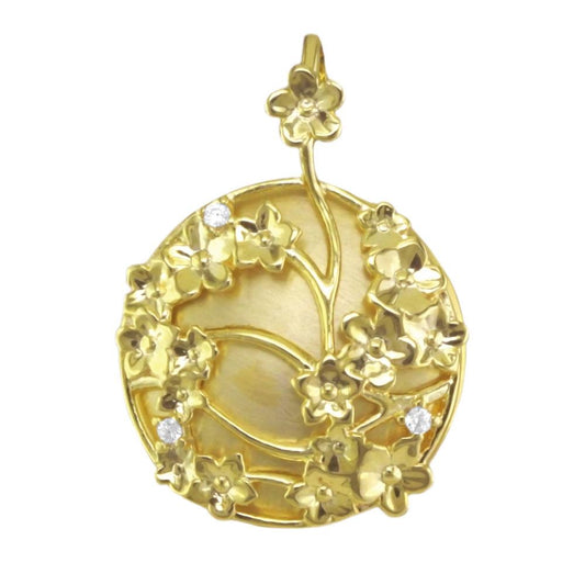 22061 18K Gold Layered CZ Pendant