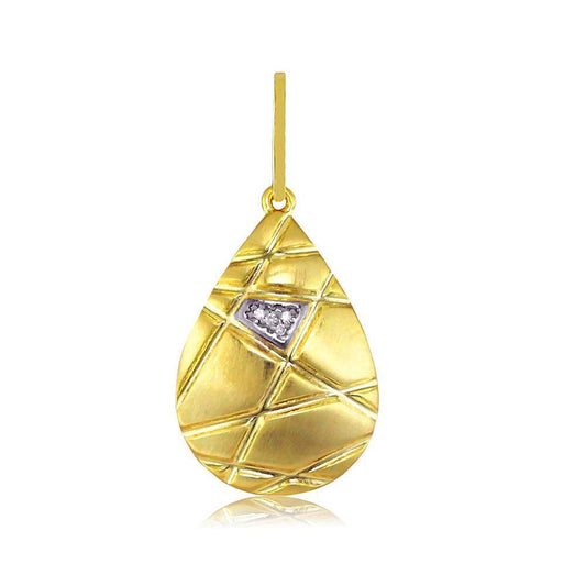 22100 18K Gold Layered CZ Pendant