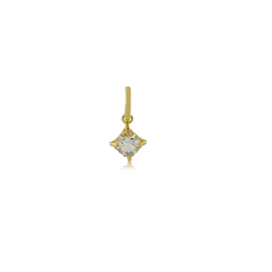 27156 18K Gold Layered CZ Pendant