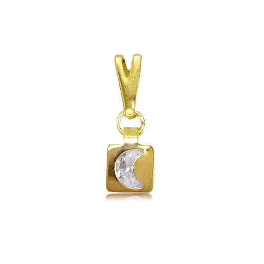 27346 18K Gold Layered Kid's CZ Pendant