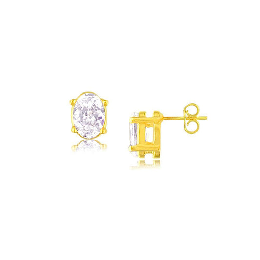 30090 18K Gold Layered CZ Earring