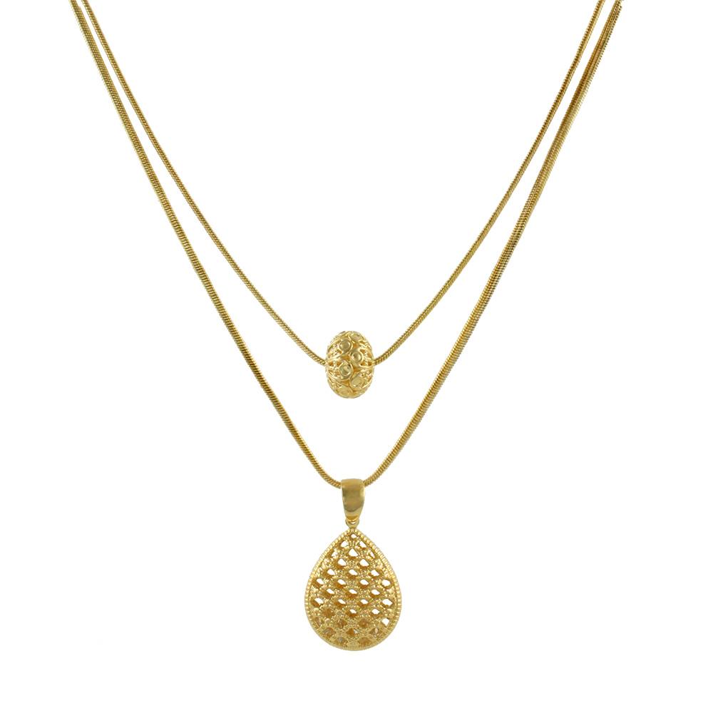 30120R 18K Gold Layered Necklace 45cm/18in