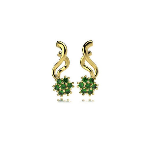 31378 18K Gold Layered CZ Earring