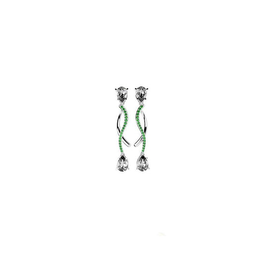 31417P - CZ 925 Sterling Silver Earring