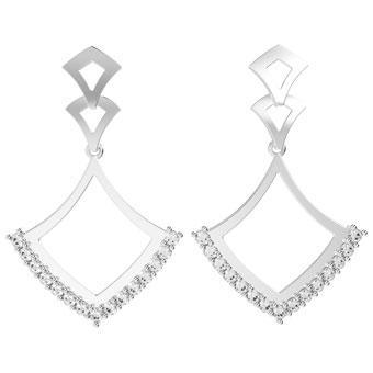 31465P - CZ 925 Sterling Silver Earring