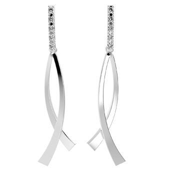 31529P - CZ 925 Sterling Silver Earring