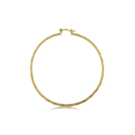 35444 18K Gold Layered Hoop Earring