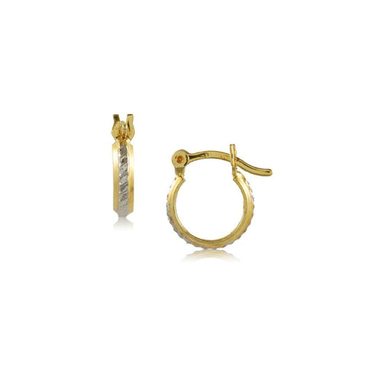 35616 18K Gold Layered Hoop Earring