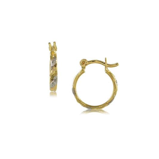 35621 18K Gold Layered Hoop Earring