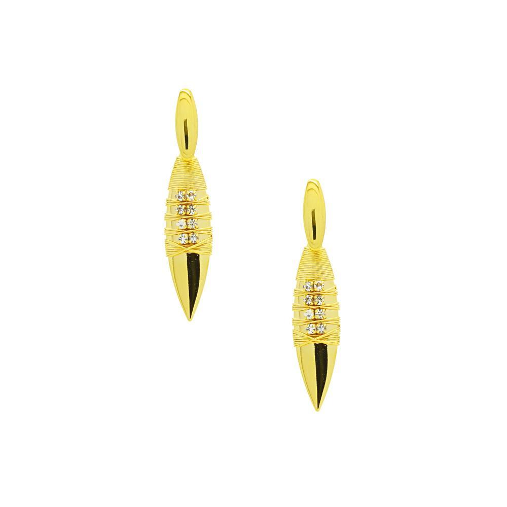 36043 18K Gold Layered Earring