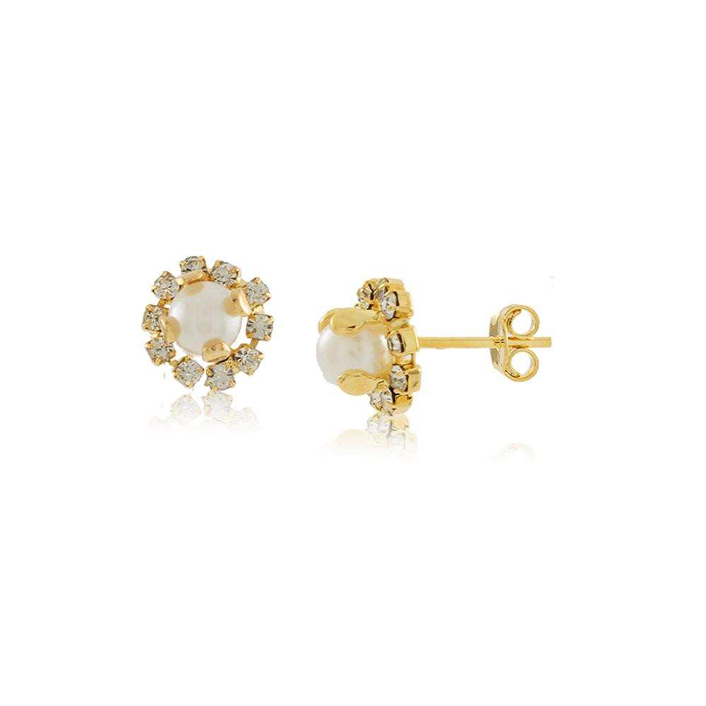 36148 18K Gold Layered Earring