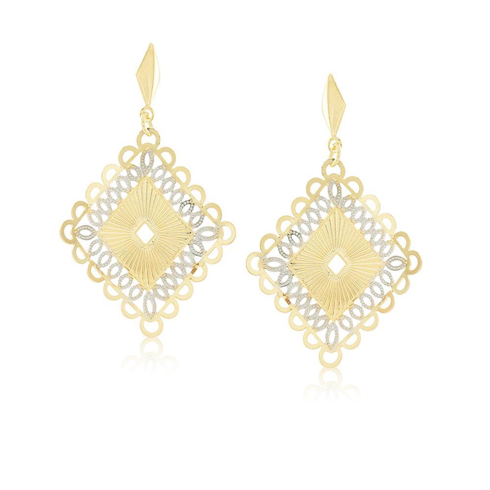 36187 18K Gold Layered Earring