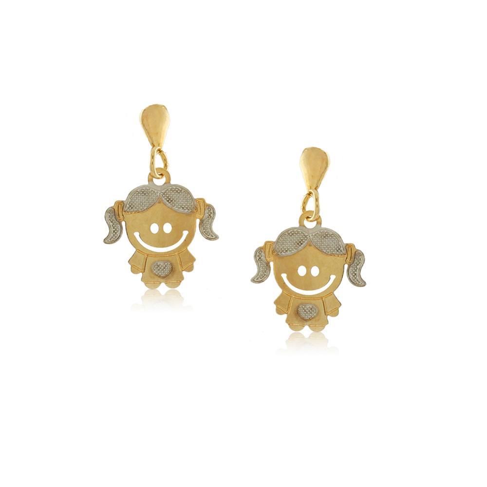 36204 18K Gold Layered Earring