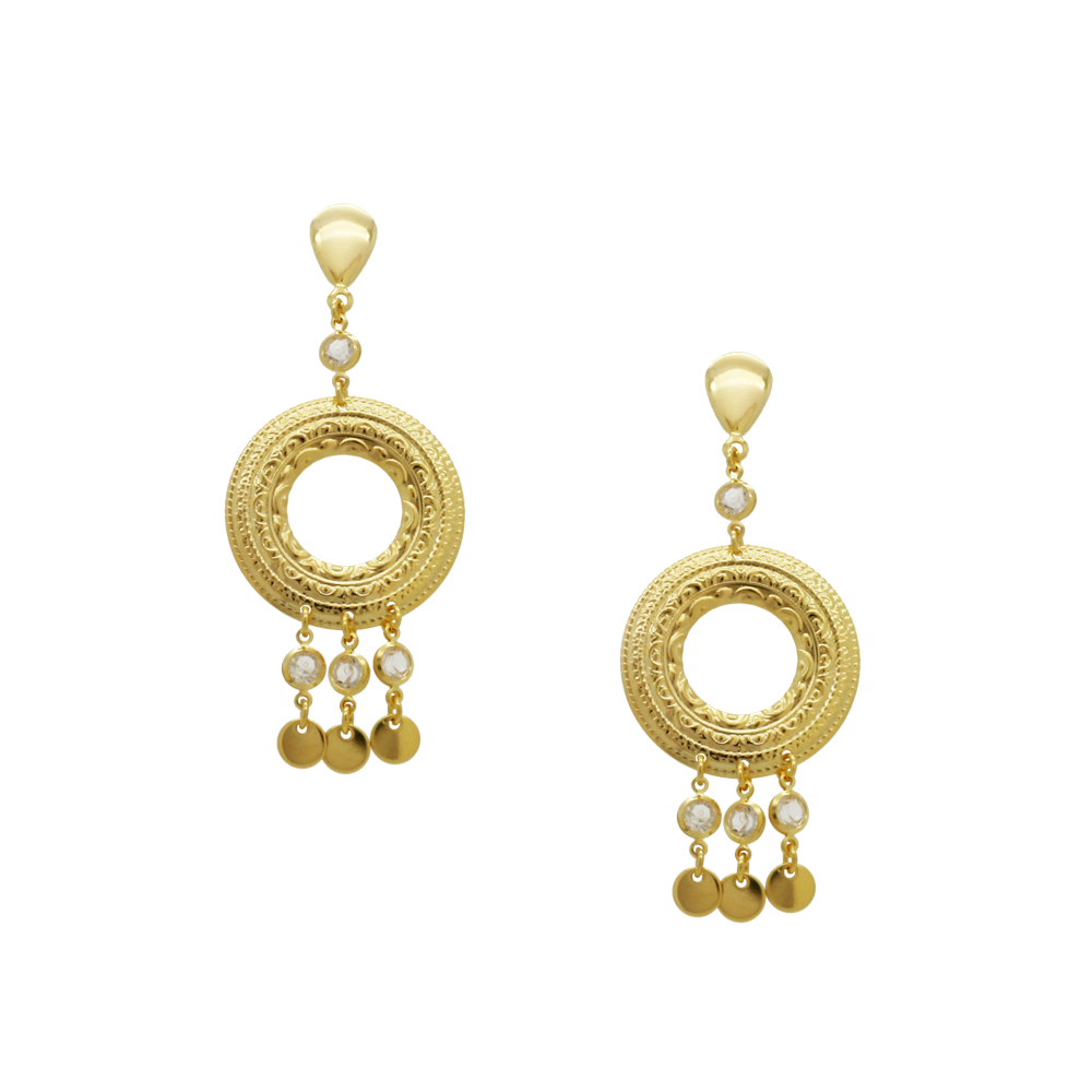 36398 18K Gold Layered Earring