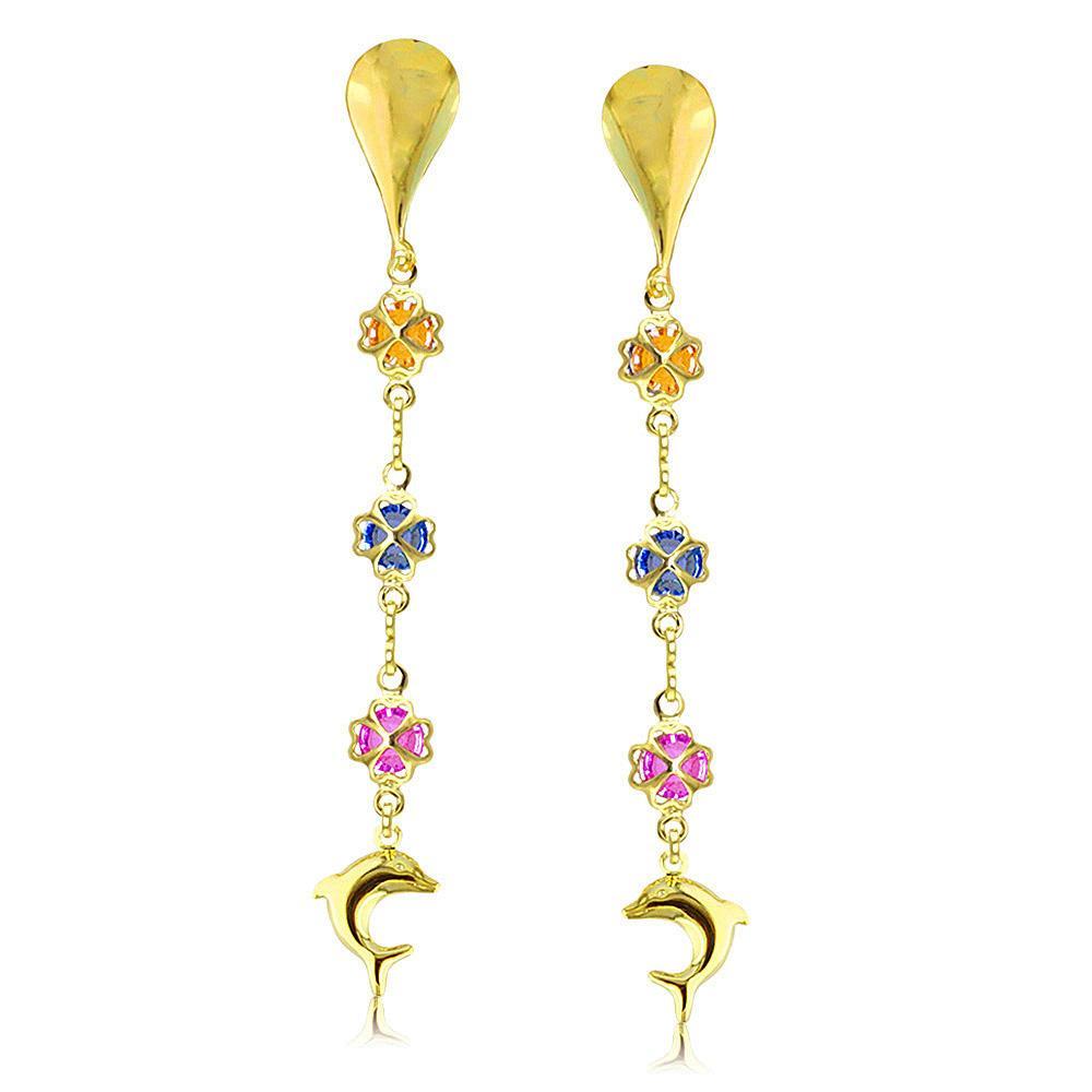 38674 18K Gold Layered -Earring