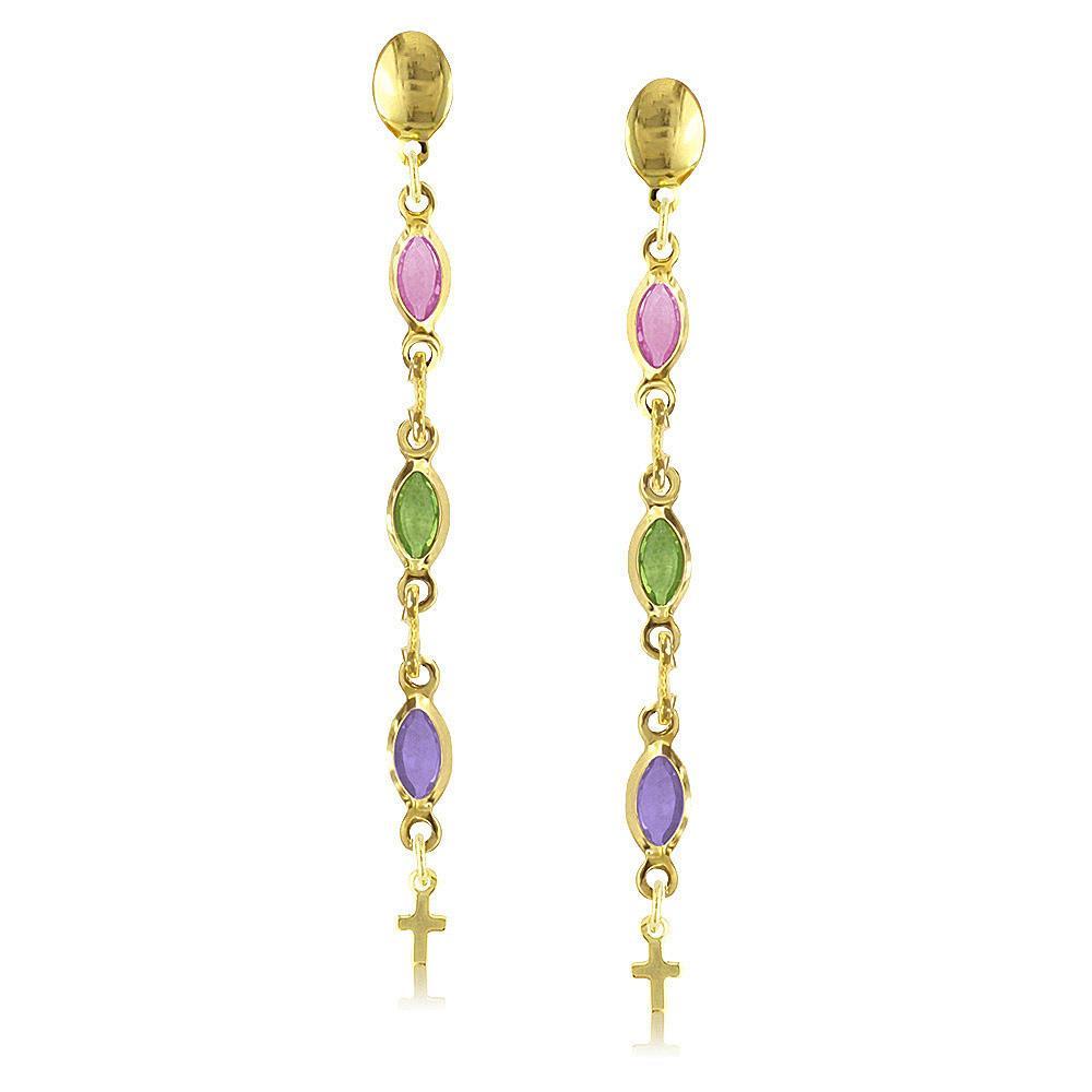 38684 18K Gold Layered -Earring