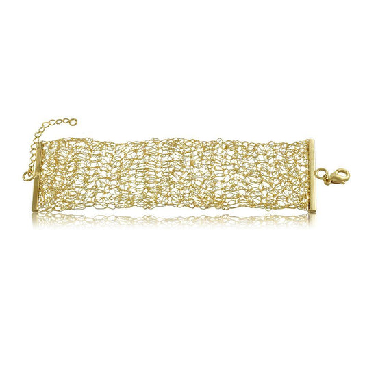 40005R 18K Gold Layered Bracelet 18cm/7in