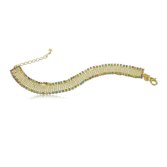 40021R 18K Gold Layered Bracelet 18cm/7in