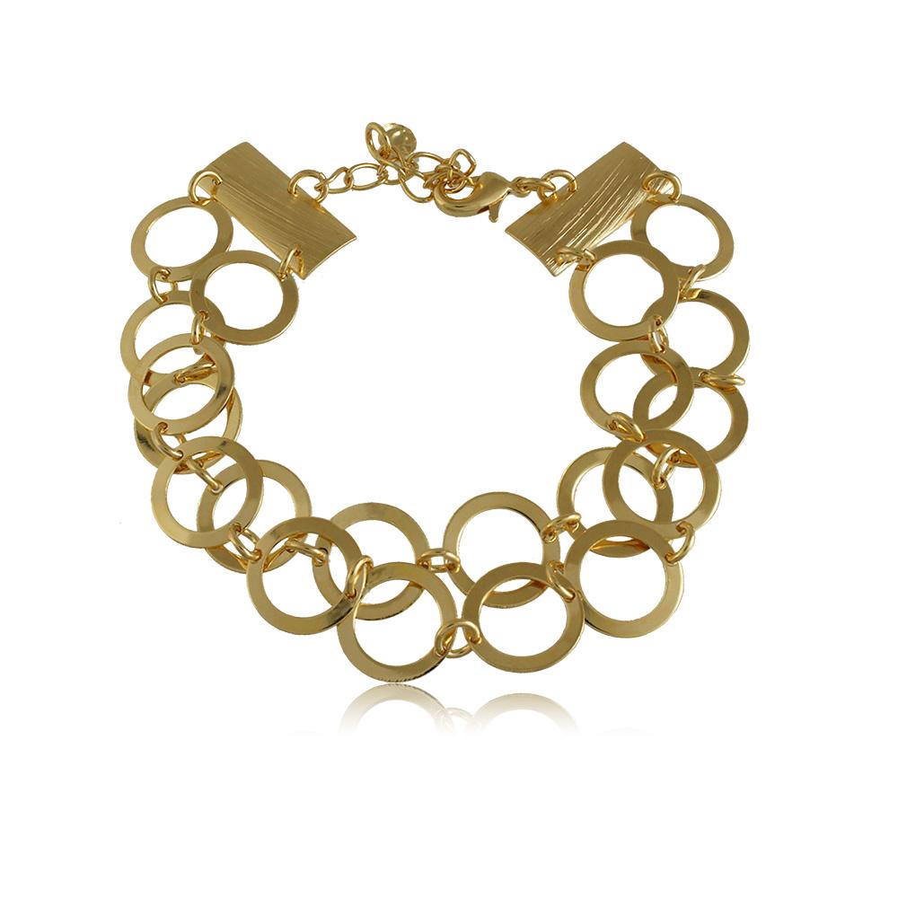 40067R 18K Gold Layered Bracelet 18cm/7in