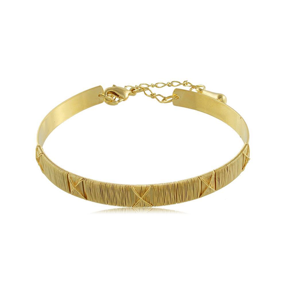 40071R 18K Gold Layered Bracelet Adjustable