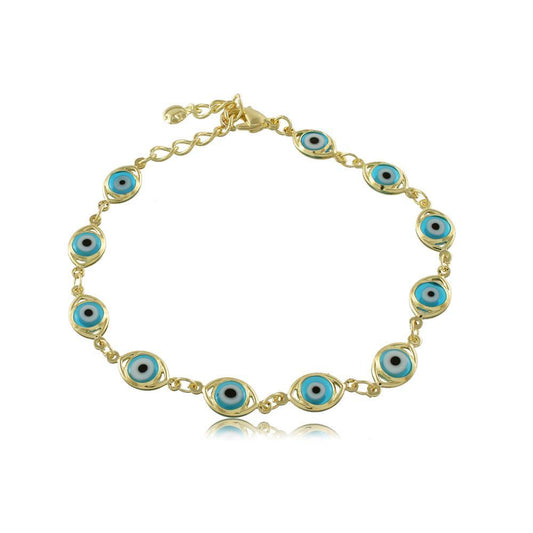 40125R 18K Gold Layered Bracelet 18cm/7in