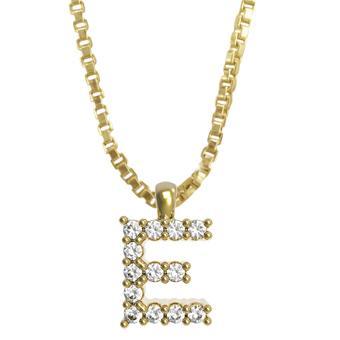 45261-E 18K Gold Layered Clear CZ Necklace