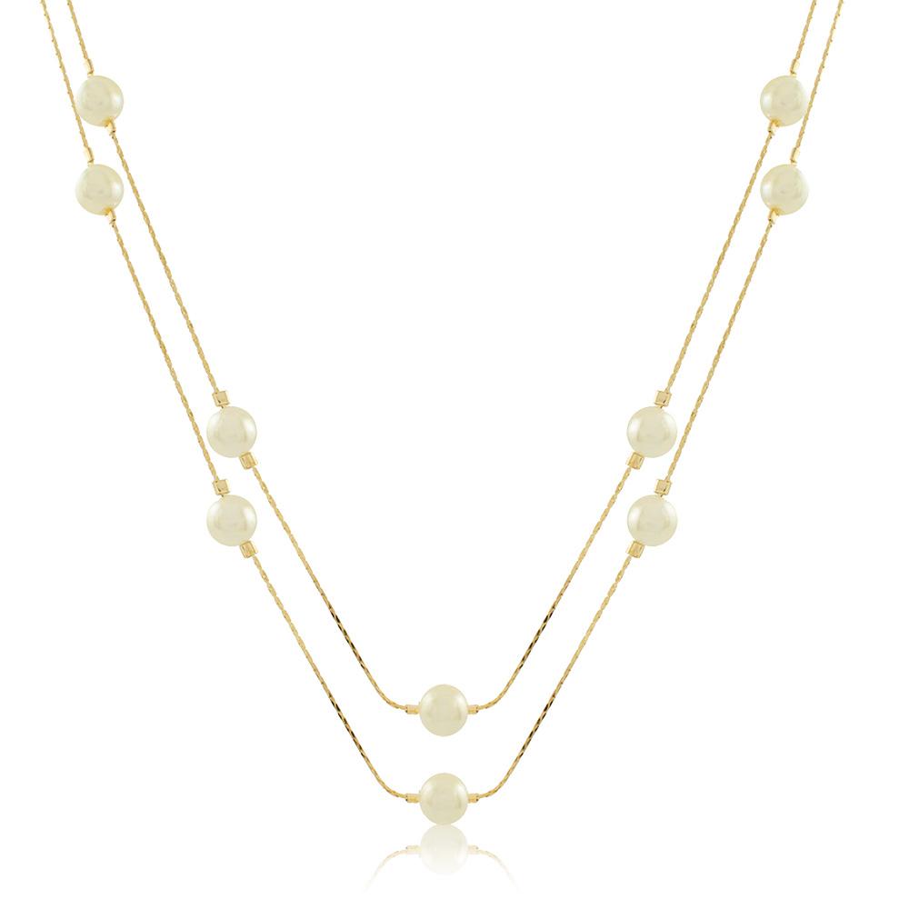 46006 18K Gold Layered Necklace 120cm/48in