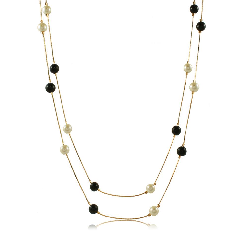 46007 18K Gold Layered Necklace 120cm/48in